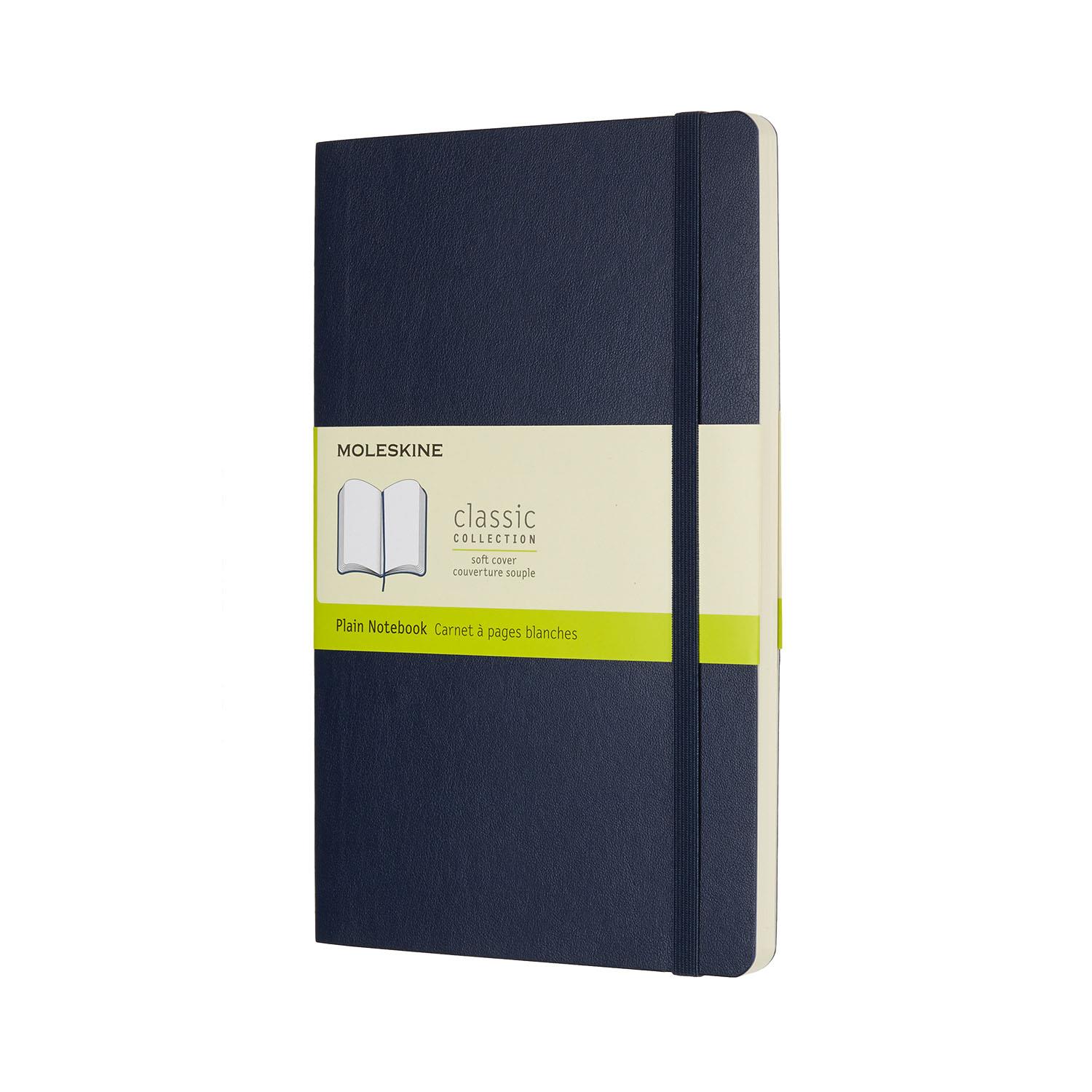Moleskine Notebook Large Plain Sap.Blue Soft